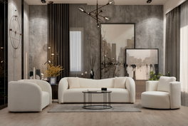Atelier Del Sofa Asos Cream - Sofá de 2 plazas